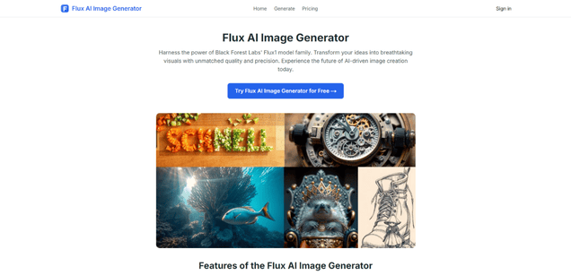 Flux AI Image Generator