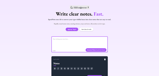 SpeedNote AI