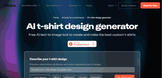 AI t-shirt design generator