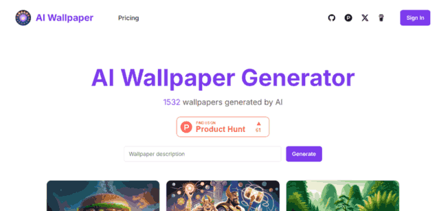 AI Wallpaper Generator