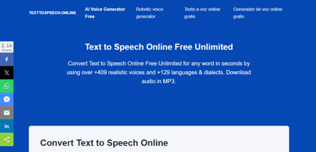 Text to Speech Online