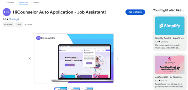 HiCounselor Auto Application - Chrome Extension