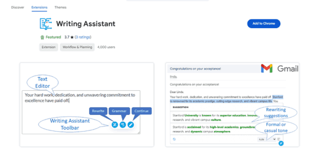 Writing Assistant - Chrome Extension
