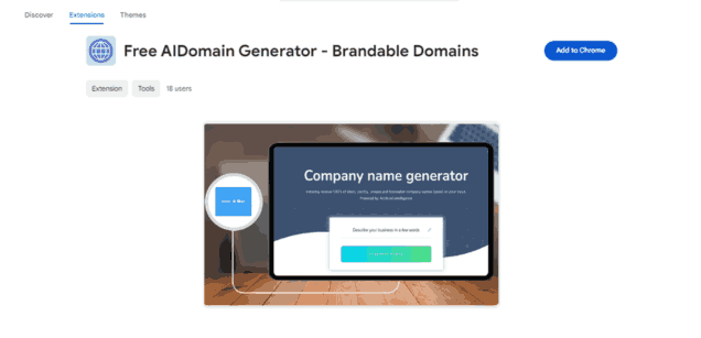 AIDomain Name Generator - Chrome Extension