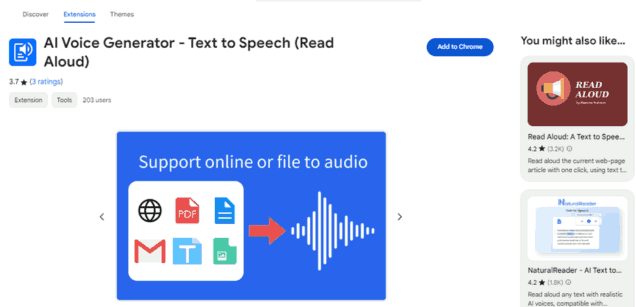 Read Aloud - Chrome Extension