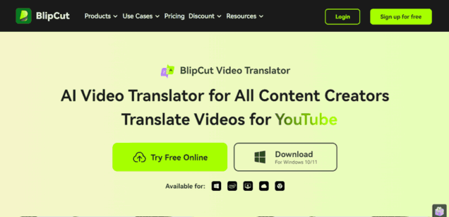 BlipCut AI Video Translator