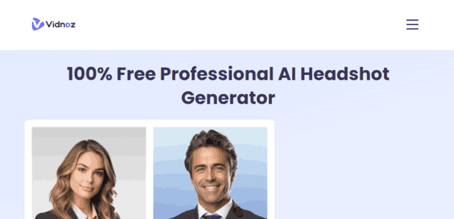 Vidnoz AI Headshot Generator