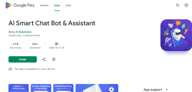 AI Smart Chat Bot & Assistant App