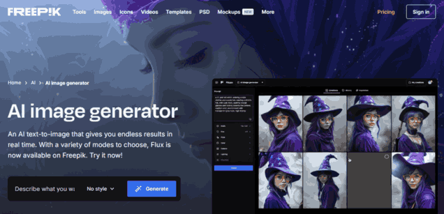 Freepik AI Image Generator