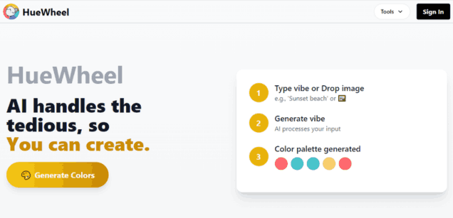 HueWheel - AI Color Palette Generator