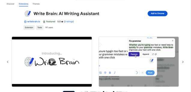Write Brain - Chrome Extension