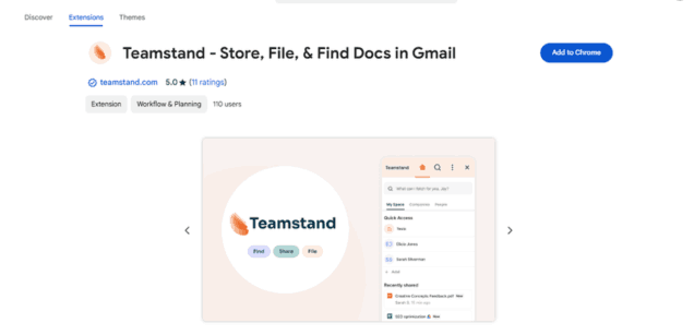 Teamstand - Chrome Extension