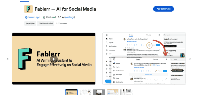 Fablerr - Chrome Extension